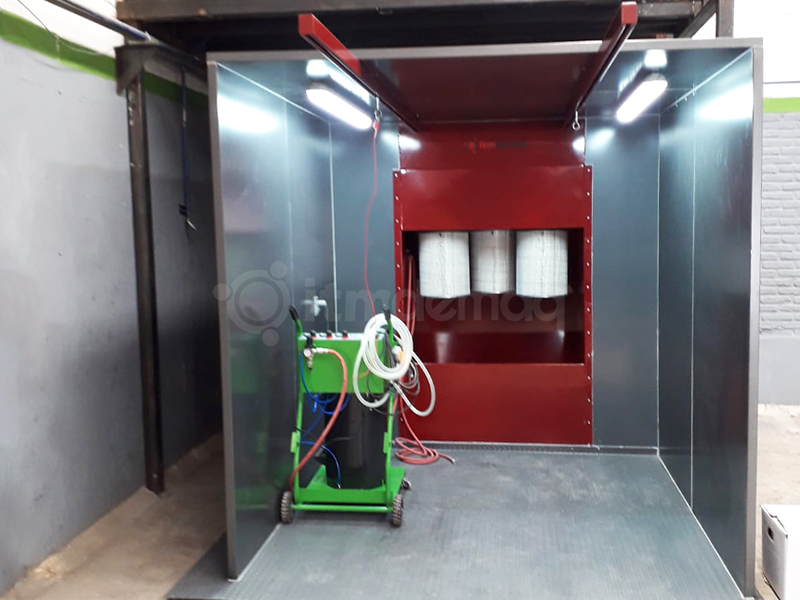 horno de pintura electrostatica en bombas de agua