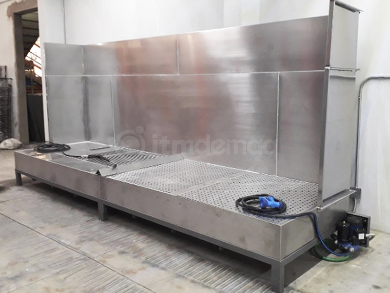 horno de pintura electrostatica en bombas de agua